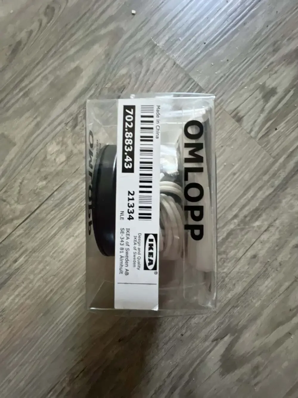 IKEA OMLOPP LED Spotlight Black 702.883.43 New in Box
